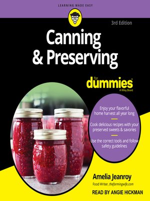 Canning & Preserving for Dummies - Audiobook